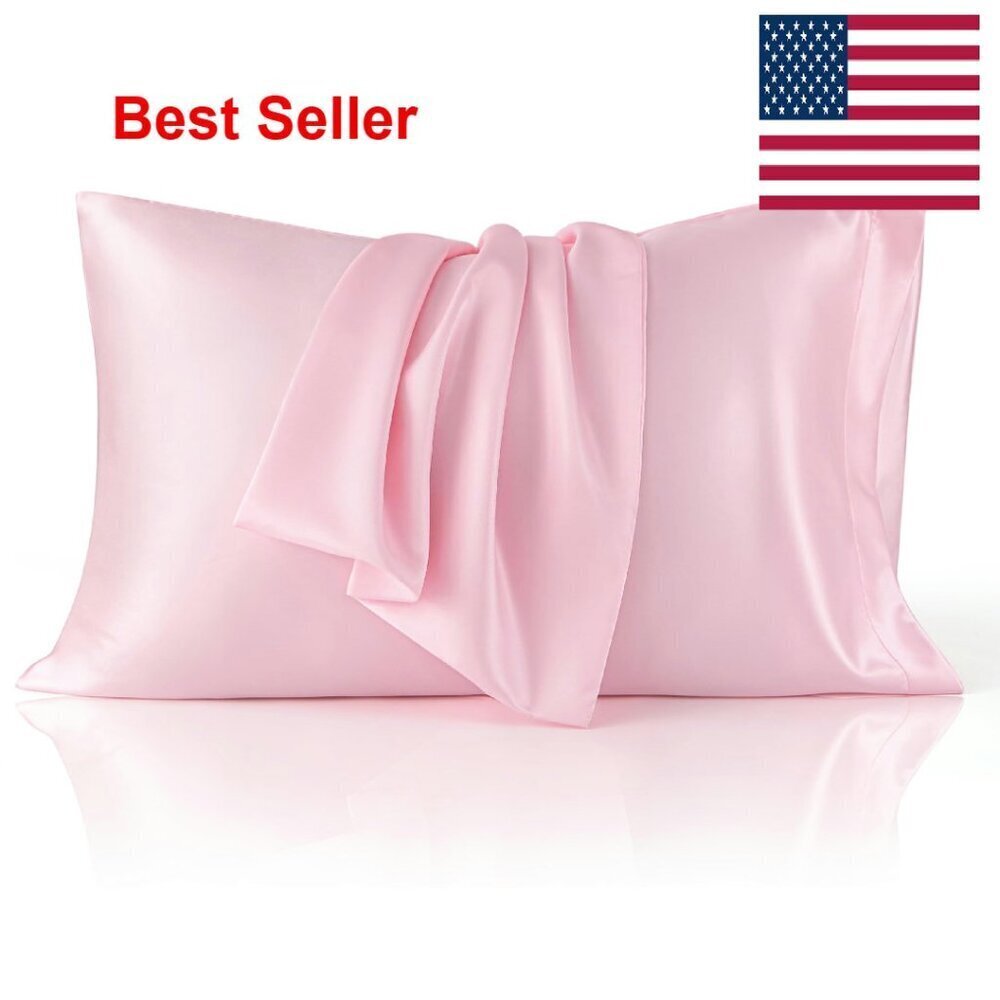 Satin Pillowcase Set Queen Silk-Like Envelope Closure Hair Skin Care